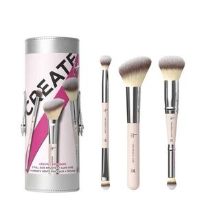 IT Cosmetics Silver Makeup Brush Trio